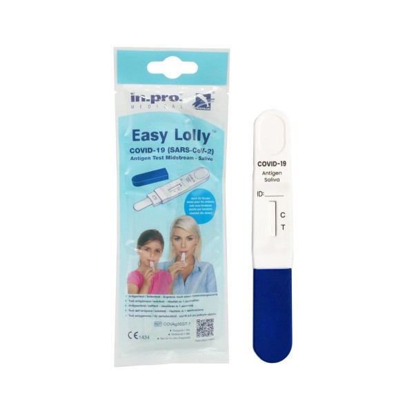 1x Lolly Schnelltest Corona Antigen -ALL-IN-ONE- "in.pro. Medical"