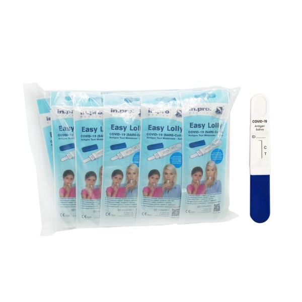 25x Lolly Schnelltest Corona Antigen -ALL-IN-ONE- "in.pro. Medical"